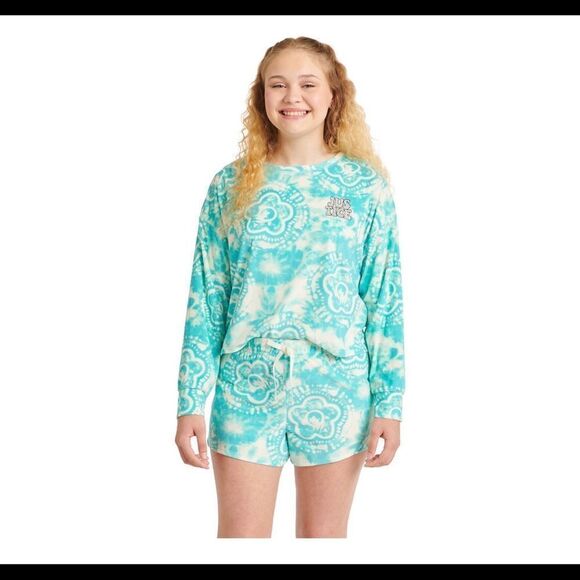 Justice girls 2 piece pajama sleep set size 7/8 NWT - Picture 1 of 7